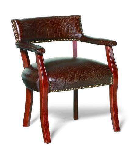 Exposed Wood Occasional Chair