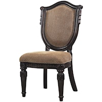 Upholstered Side Chair w/ Shield Back