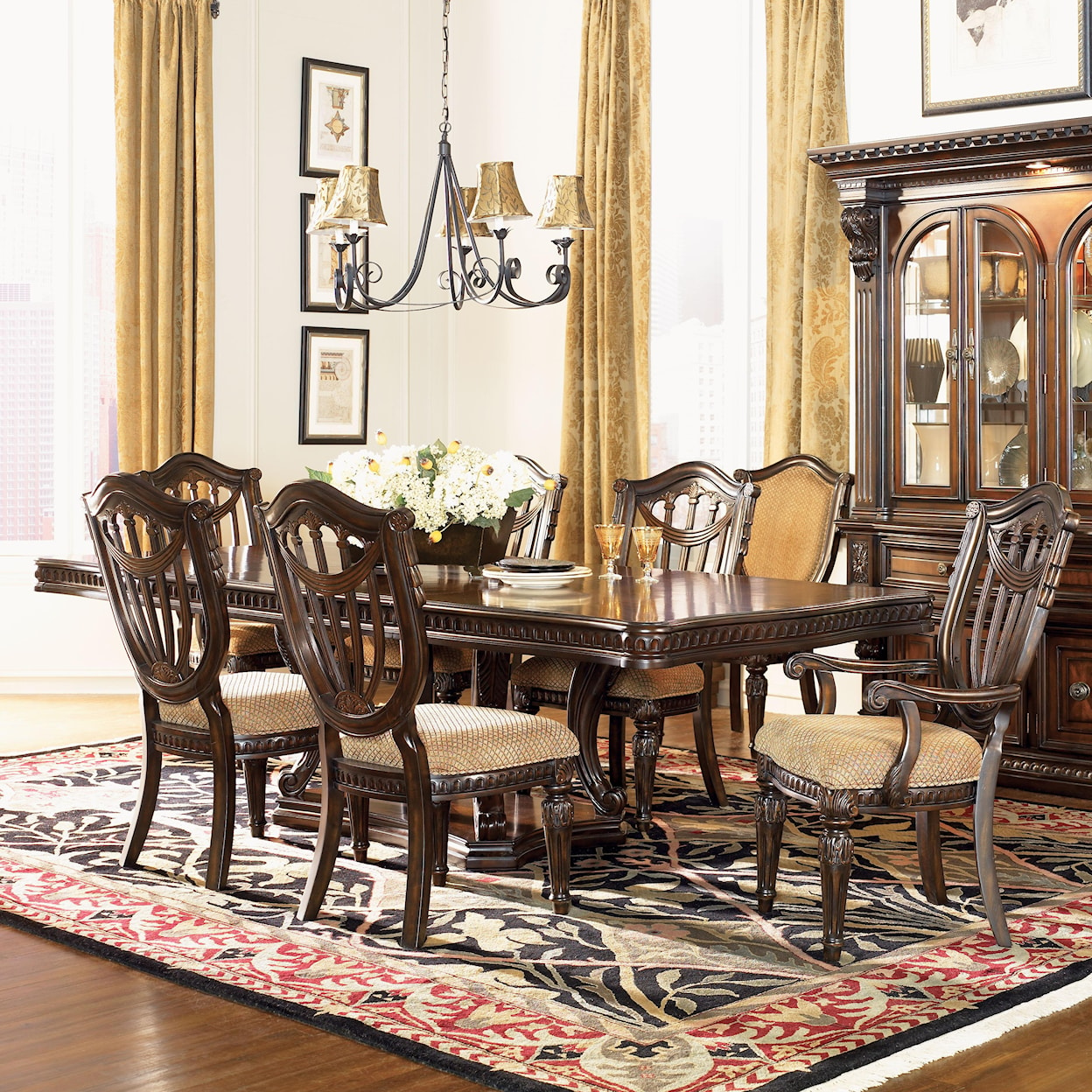 Fairmont Designs Grand Estates Double Pedestal Dining Table