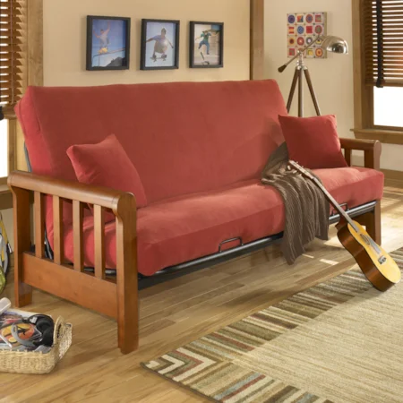 Huntley Futon w/ Black Innerspring Mattress