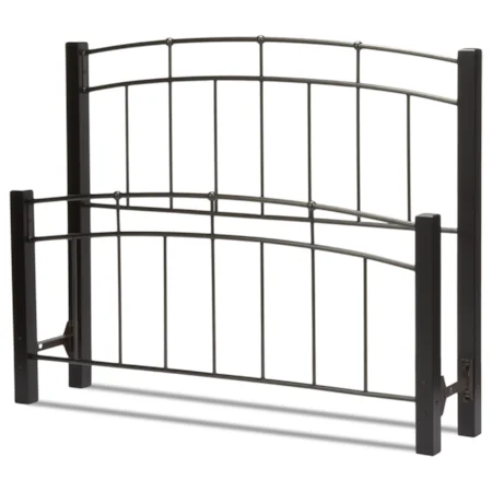 Scottsdale King Headboard and Footboard with Dark Espresso Wooden Posts