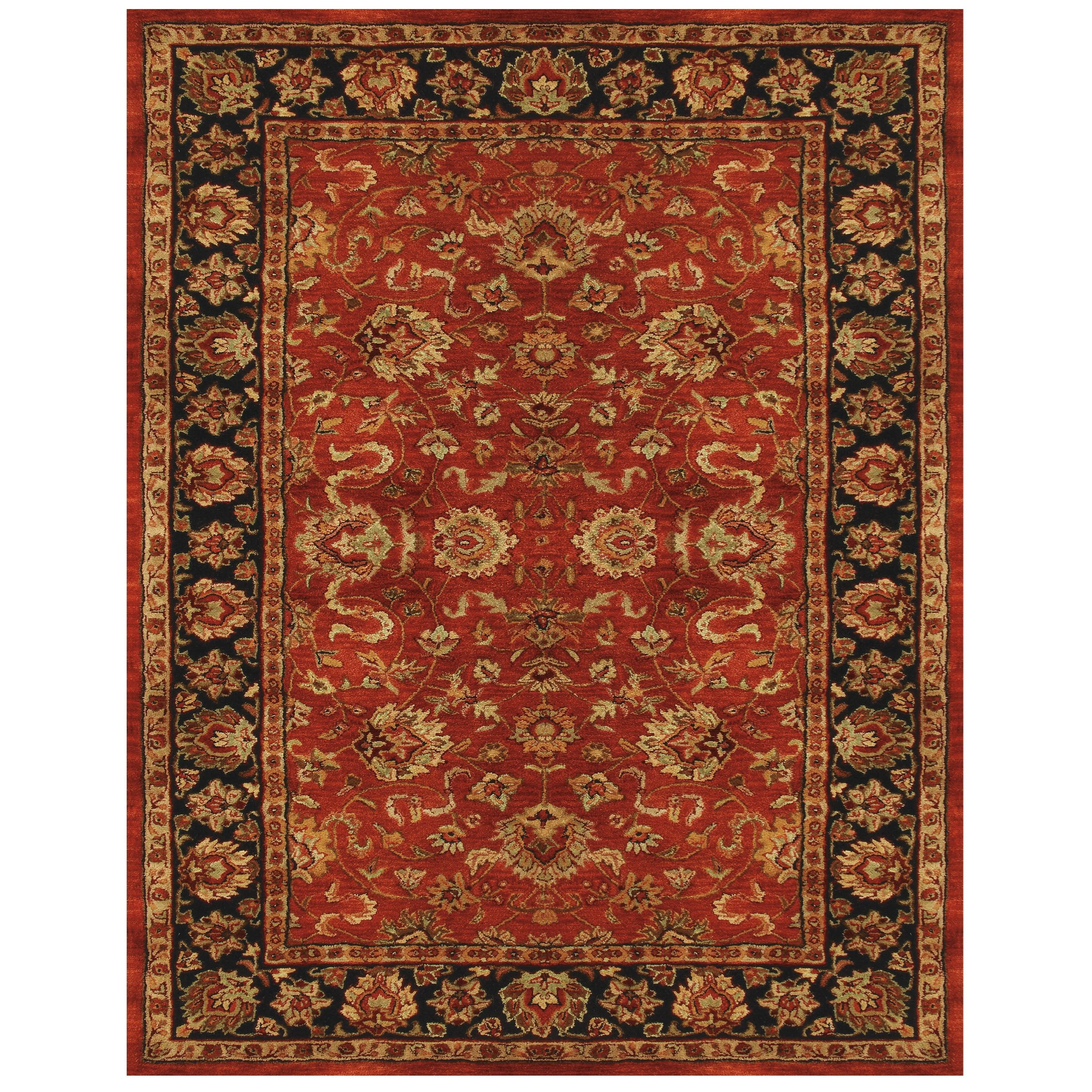 Feizy Rugs Alexandra Red/Navy 3'6" x 5'6" Area Rug Sprintz