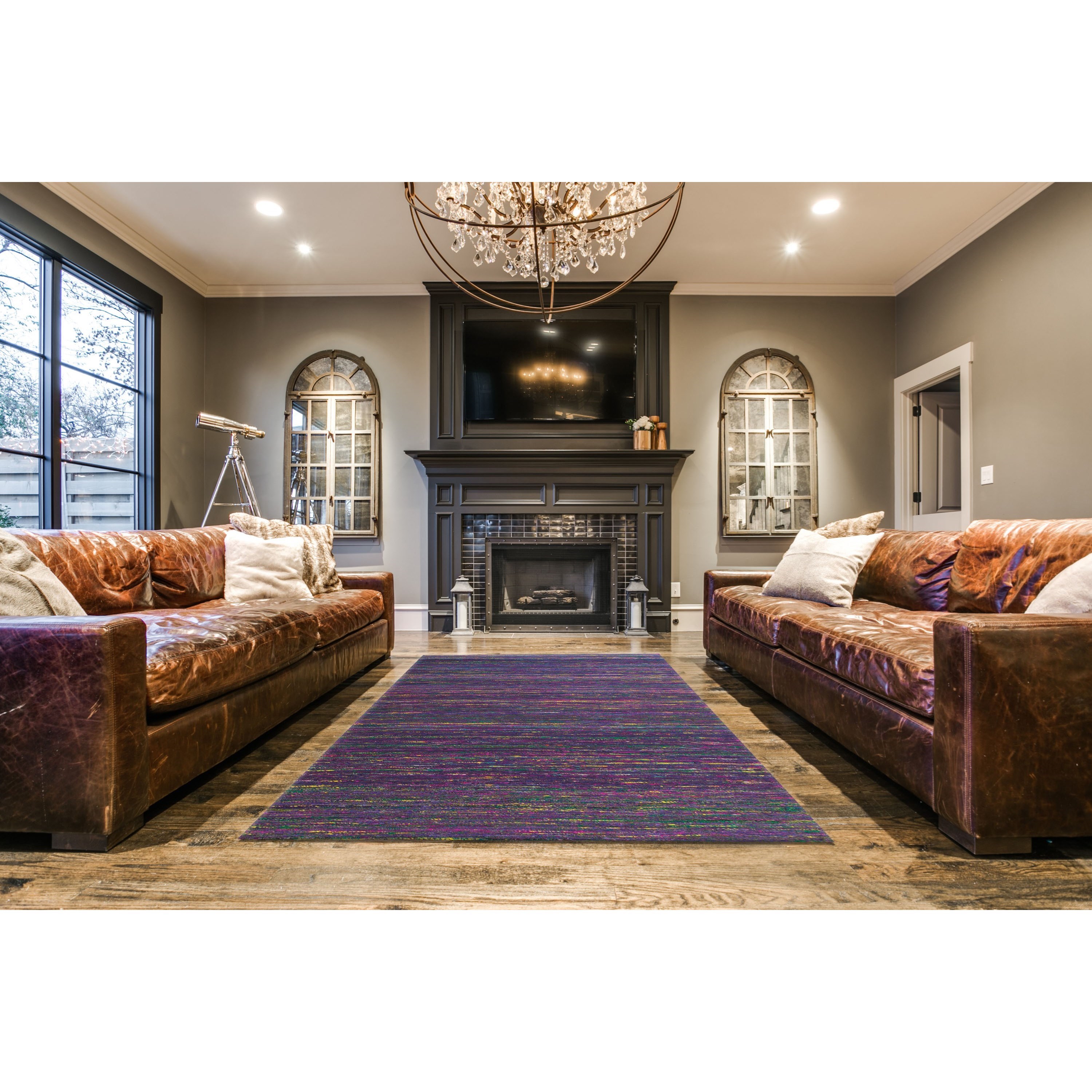 Feizy Rugs Arushi Purple 5' x 8' Area Rug | Sprintz Furniture | Rugs