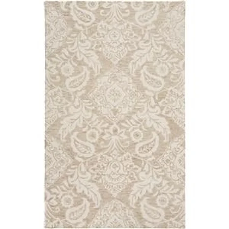 Taupe-Ivory 8 x 10 Area Rug