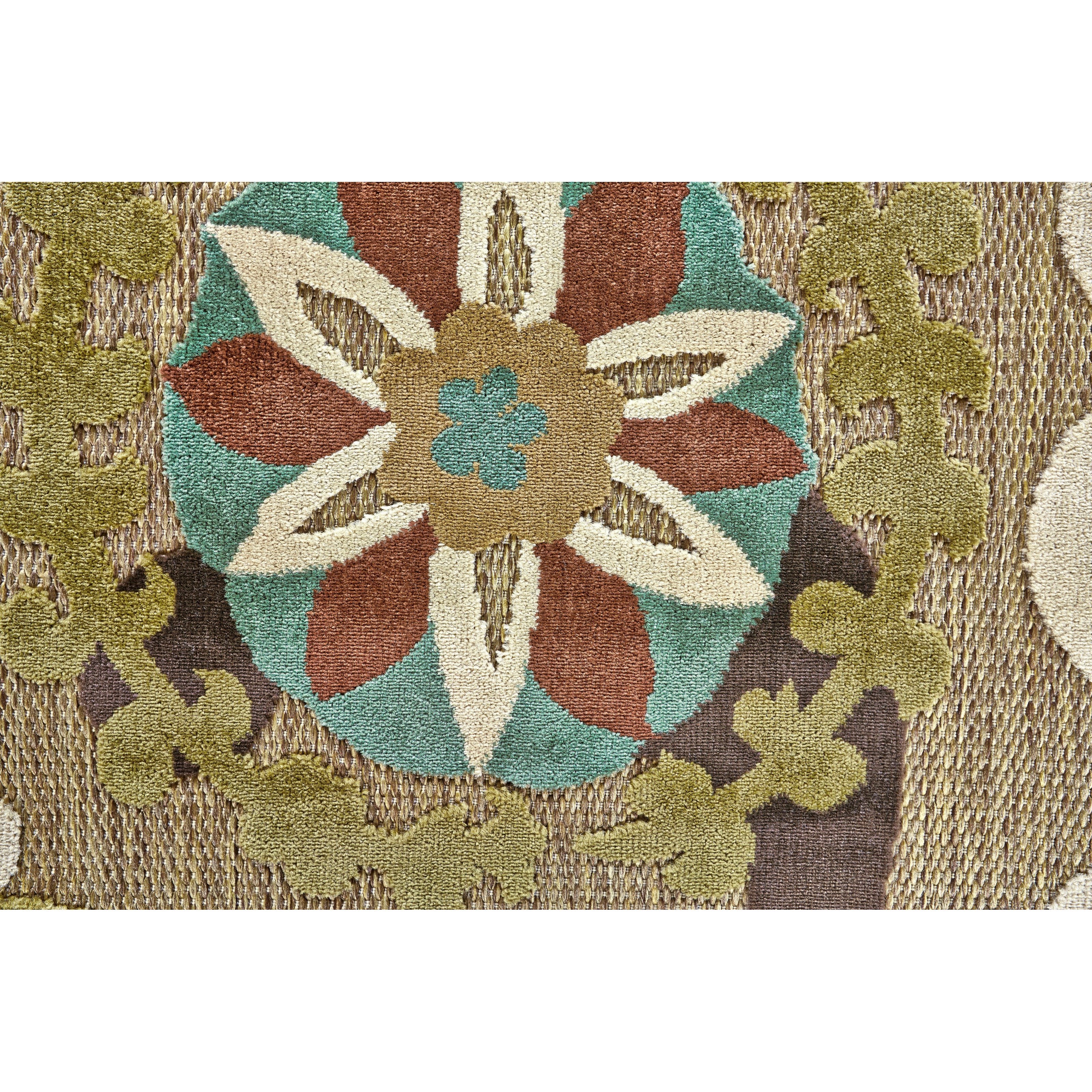 Tan/Brown 5' X 7'-6" Area Rug