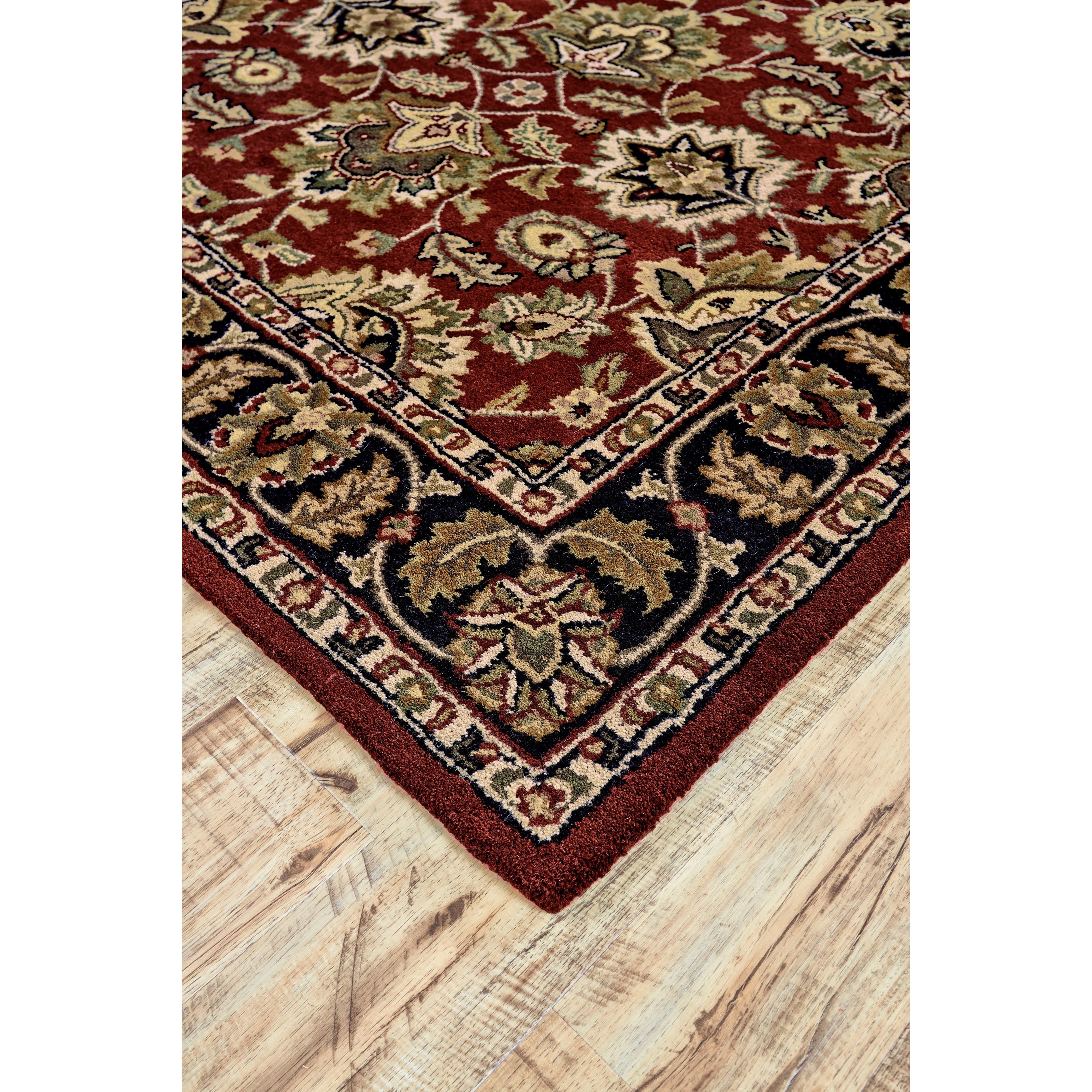 Feizy Rugs Yale Red/Black 8' X 11' Area Rug | Sprintz