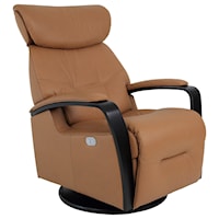 Rios Small Swing Relaxer Recliner with Swivel Glide and Adjustable Headrest