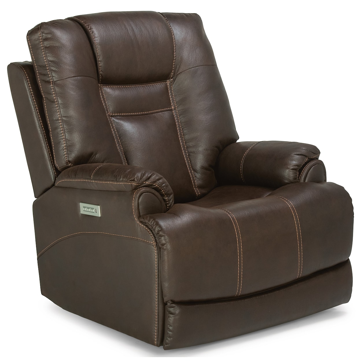 Flexsteel Marley 1714-50PH-814-72 Casual Power Recliner with Power Headrest  & Power Adjustable Lumbar Support, Steger's Furniture & Mattress