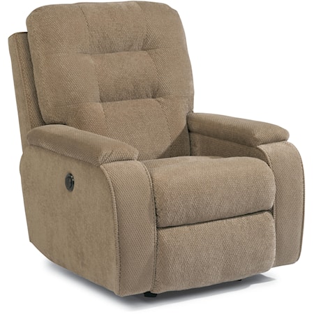 Power Rocker Recliner with Channeled Back