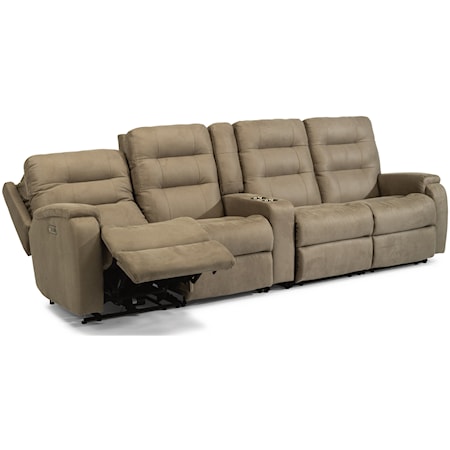 5-Pc Pwr Headrest &amp; Lumbar Rec Sectional