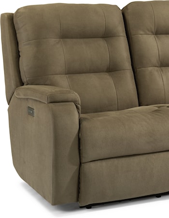 Power Headrest and Lumbar Reclining Sofa