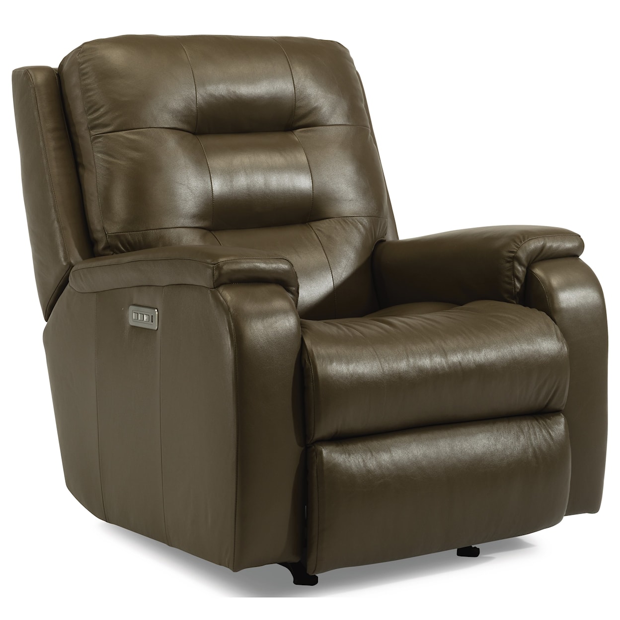 Flexsteel Arlo Power Headrest and Lumbar Rocking Recliner