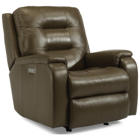 Power Headrest and Lumbar Rocking Recliner
