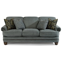 Traditional Rolled Back Sofa