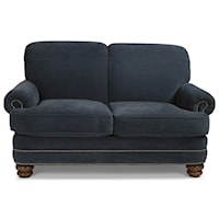 Traditional Rolled Back Loveseat