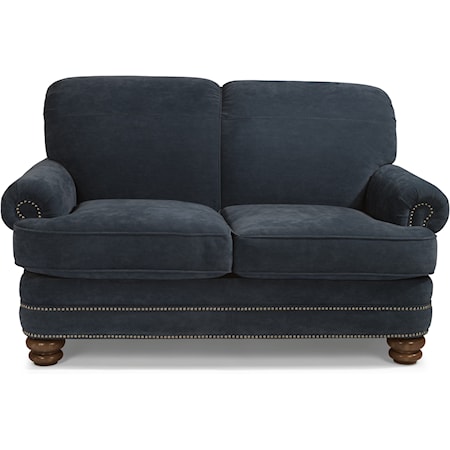 Traditional Rolled Back Loveseat