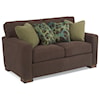 Flexsteel Bryant Contemporary Loveseat with Loose Pillow Back