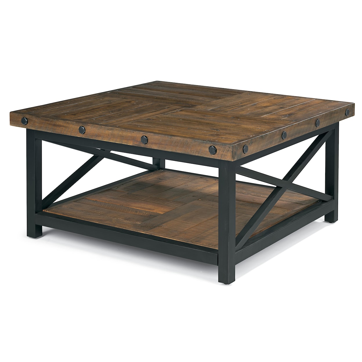 Flexsteel Wynwood Collection Carpenter Square Cocktail Table