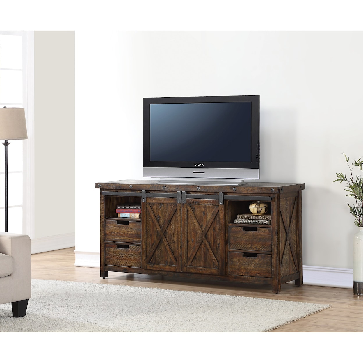 Flexsteel Wynwood Collection Carpenter Entertainment Stand