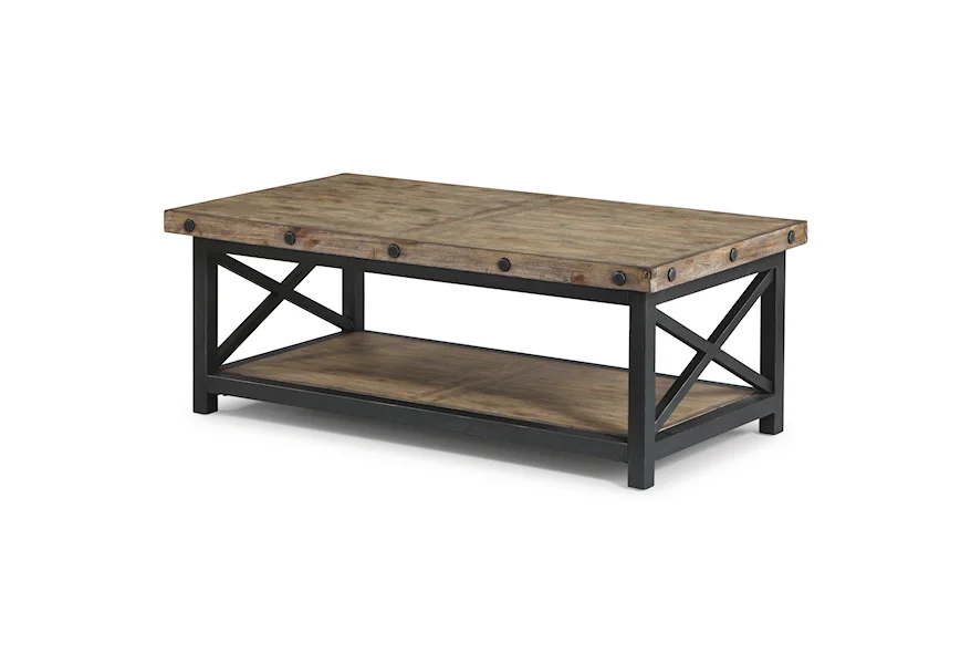 Carpenter Rectangle Cocktail Table by Flexsteel Wynwood Collection at Pilgrim Furniture City
