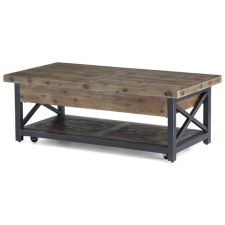 Rectangle Lift-Top Cocktail Table