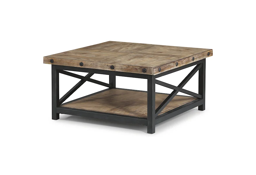 Carpenter Square Cocktail Table by Flexsteel Wynwood Collection at Steger's Furniture