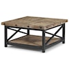 Flexsteel Wynwood Collection Carpenter Square Cocktail Table