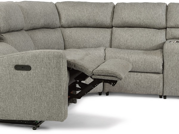 6 Piece Manual Reclining Sectional