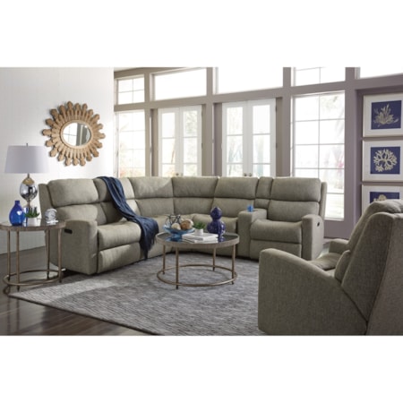 6 Piece Reclining Sectional