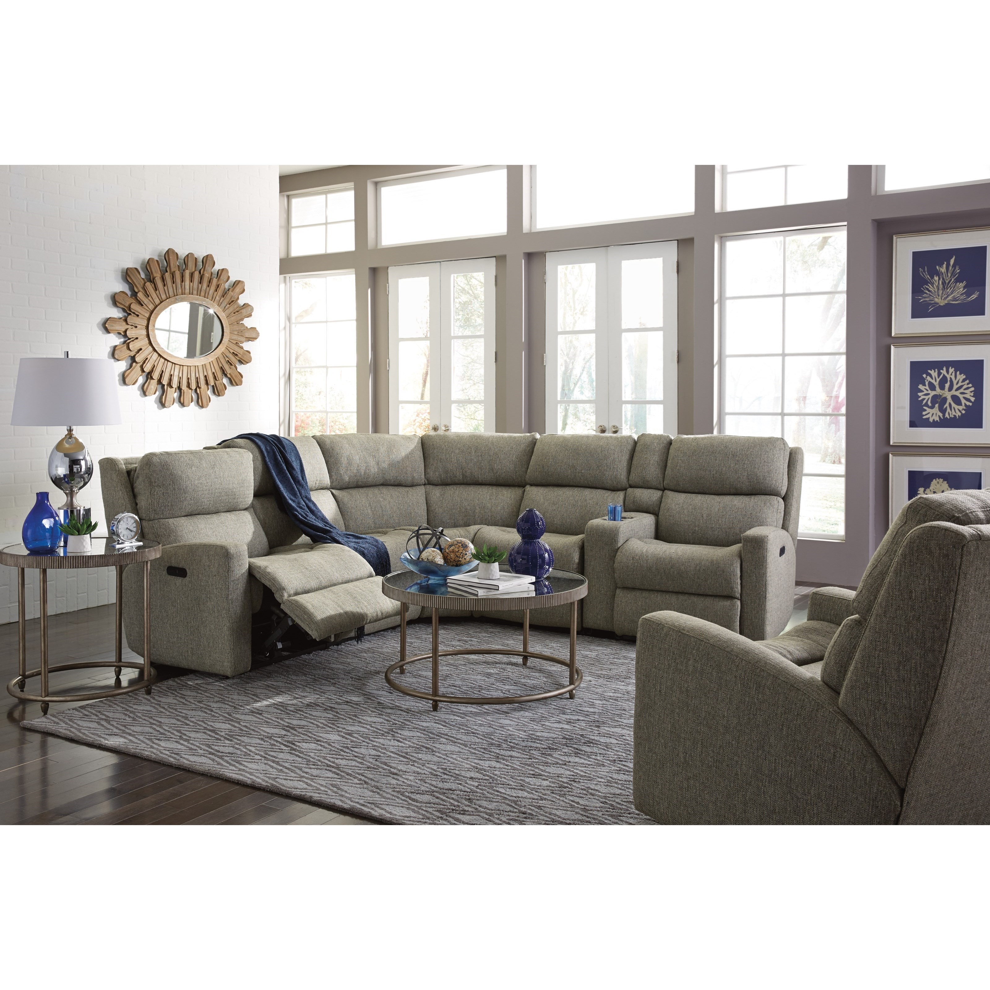 6 Piece Reclining Sectional