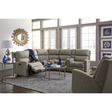 6 Piece Reclining Sectional