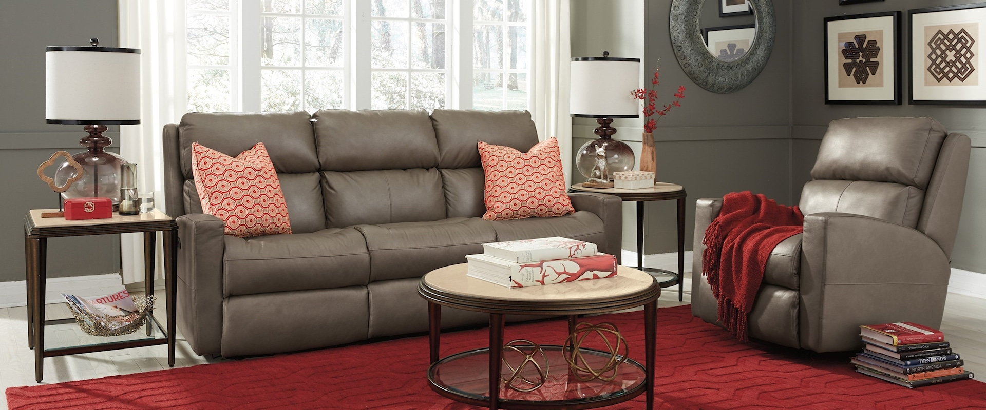 Power Reclining Living Room Group w/ Pwr Headrests