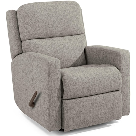 Transitional Recliner with Track Arms