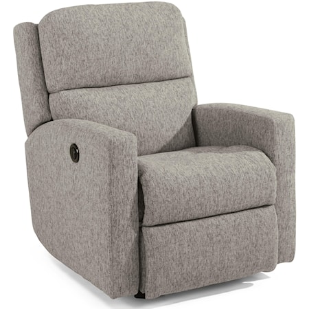 Transitional Power Rocking Recliner with USB Port