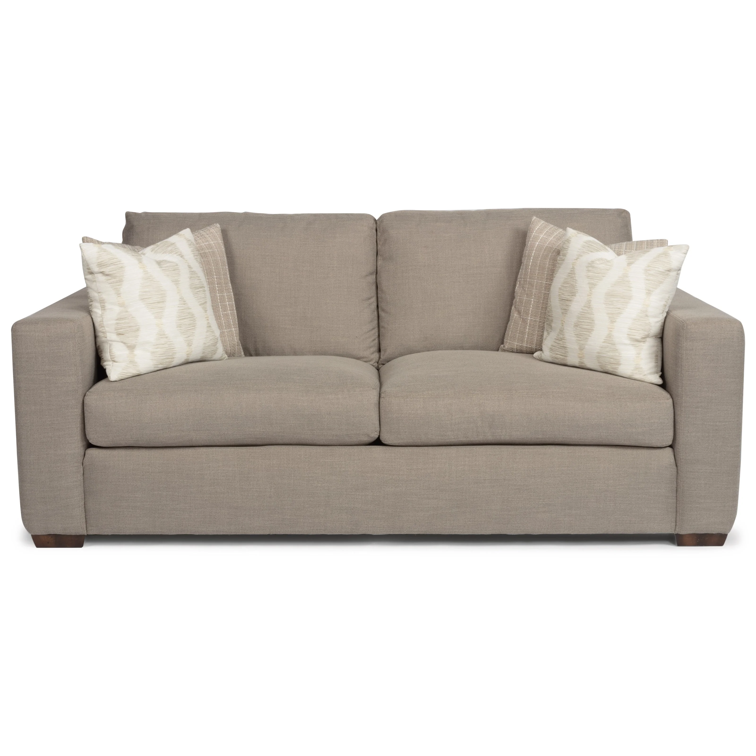 Flexsteel Collins 710730 Casual TwoCushion Sofa with Wide Track Arms