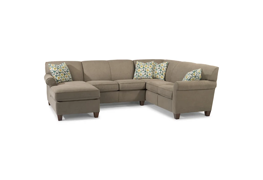 Dana 3-Piece Sectional by Flexsteel at VanDrie Home Furnishings