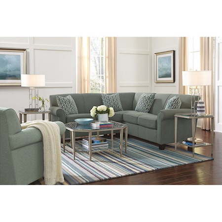 Two Piece Corner Sectional Sofa