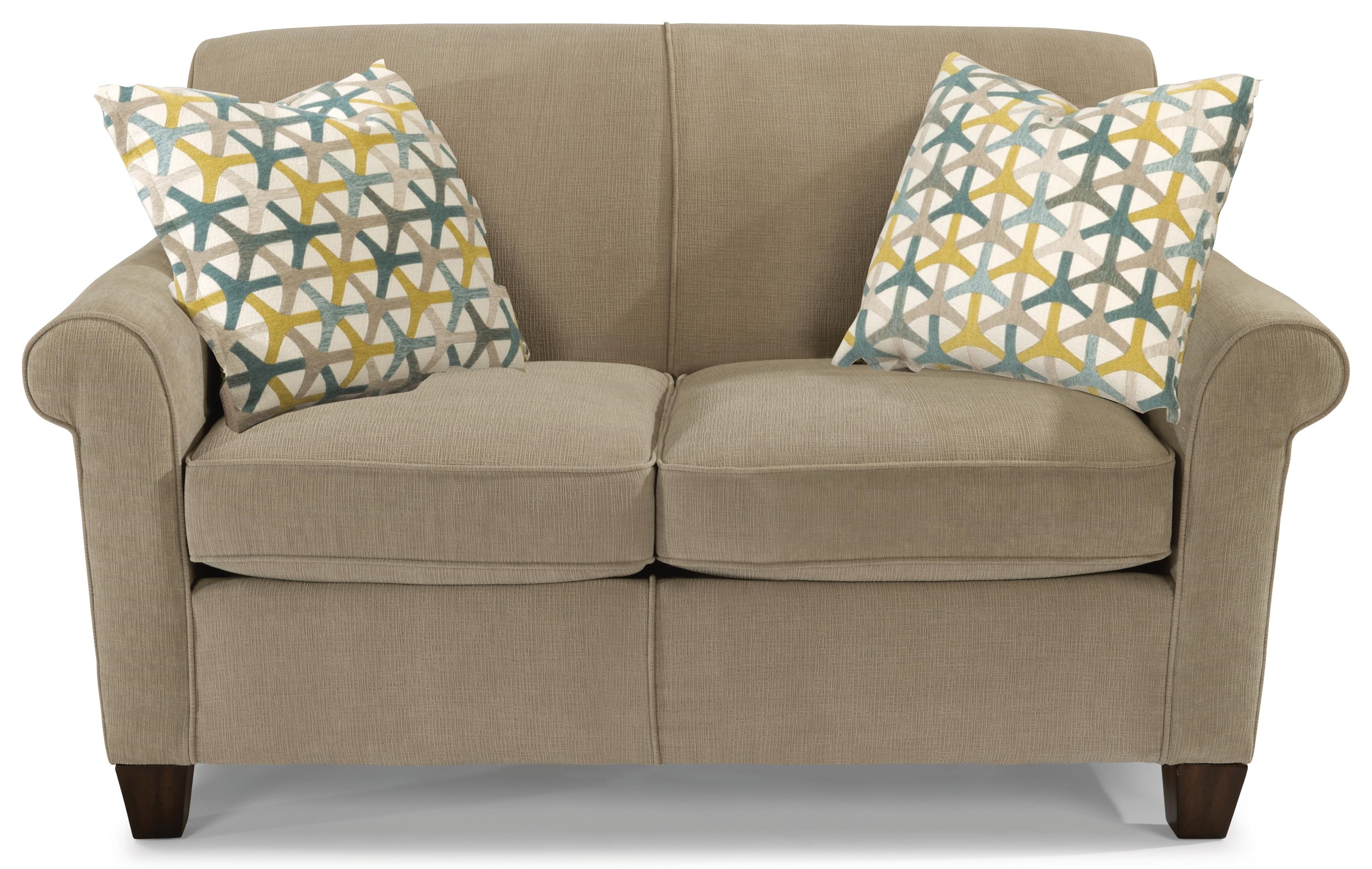 Flexsteel Dana 1352998 Stationary Loveseat Dunk & Bright Furniture