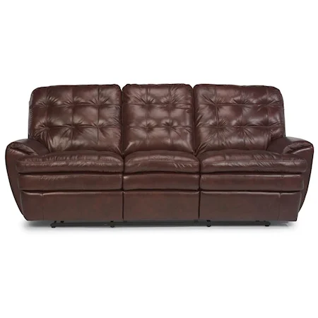 Double Reclining Sofa with Pillow Top Seat Cushions