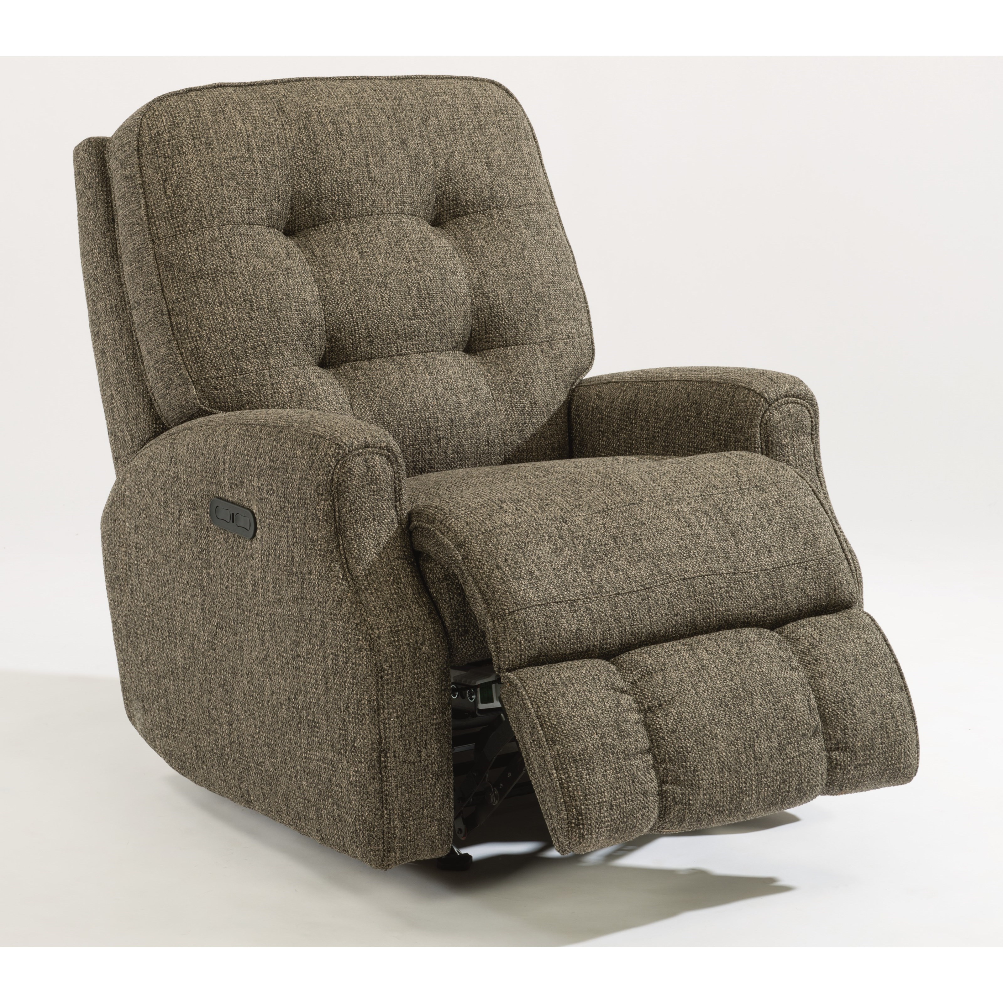 Flexsteel Devon 2882 51H 147 02 Button Tufted Power Rocker Recliner with Power Adjustable Headrest and USB Port Wayside Furniture Mattress Recliner Three Way