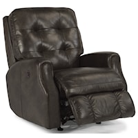 Transitional Power Recliner with Tufting