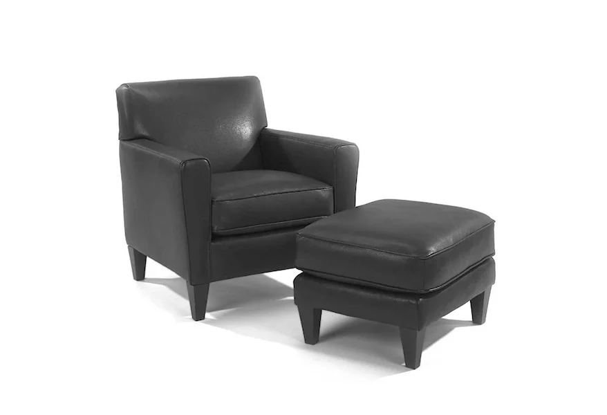 Digby Chair and Ottoman by Flexsteel at Steger's Furniture