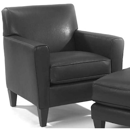 Casual Upholstered Chair with Track Armrests
