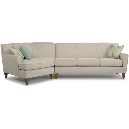 2-Piece Sectional with LAF Angled Chaise