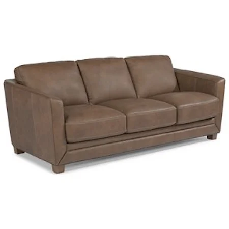 Contemporary Sofa with Sloped Track Arms