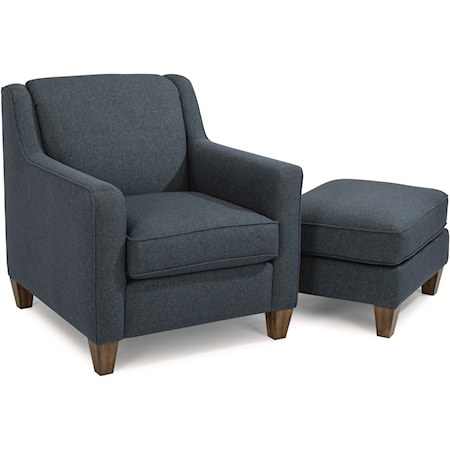 Chair and Ottoman Set