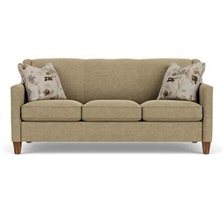 Contemporary Sofa with Angled Track Arms