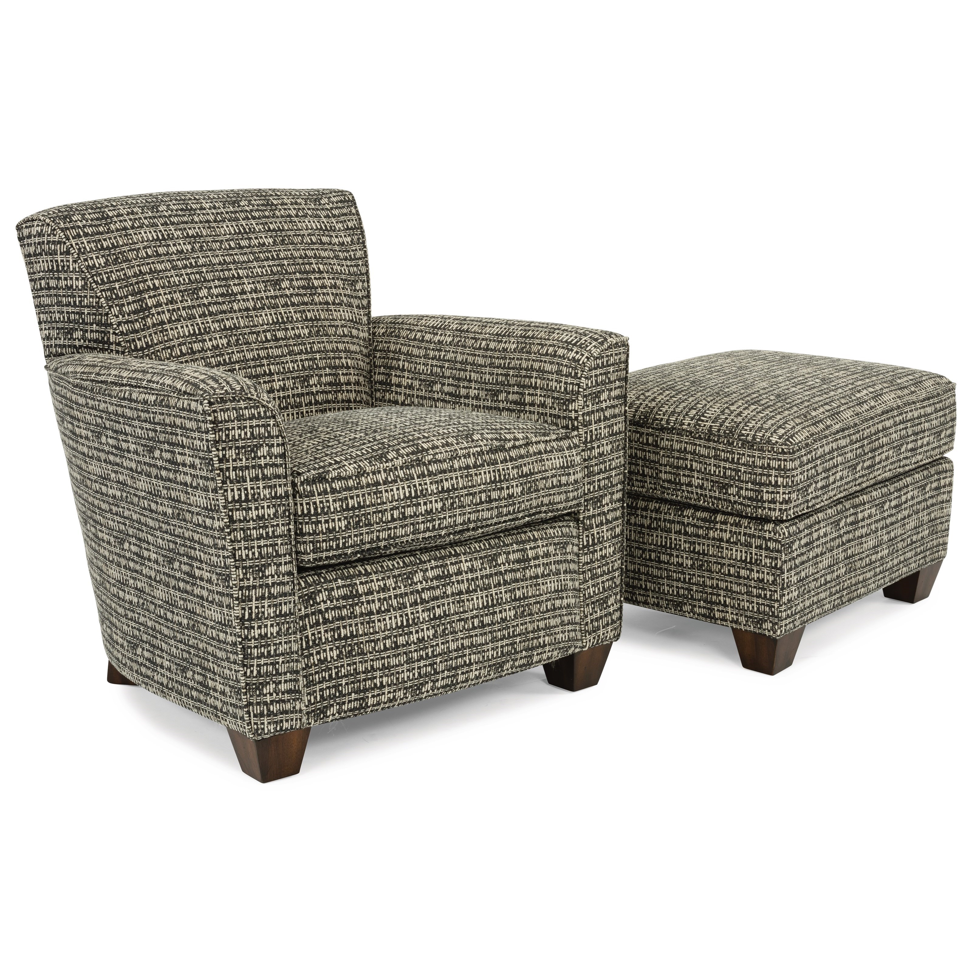 Flexsteel Kingman 036C10 Transitional Chair with Tight Back Wayside Furniture & Mattress