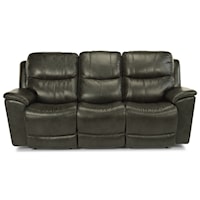 Power Reclining Lay-Flat Sofa with Power Headrests and Lumbar