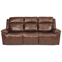 Casual Power Reclining Sofa with Power Headrest and USB Port